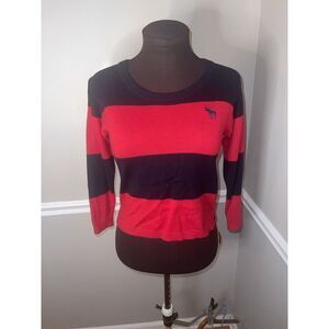 Vintage Y2K Abercrombie & Fitch Women's Sweater‎ Bow Backside XS Wool Cashmere